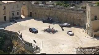 James Bond - No Time To Die: Stunt driving with Aston Martin DB5 & enemy cars, Matera, Italy