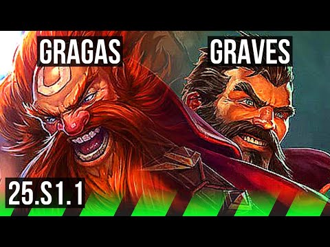 GRAGAS vs GRAVES (JGL) | NA Grandmaster | 25.S1.1