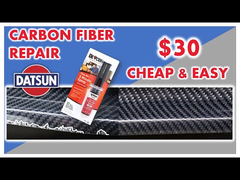 HOW TO REPAIR CRACKED OR CHIPPED CARBON FIBER | DIY Fix for Damaged Epoxy Resin on Front Lip/Valance