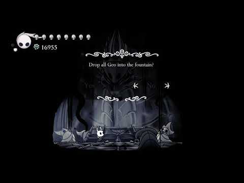 Dropping 16955 geo into the Pale King Fountain - Hollow Knight || Last soul vessel fragment location