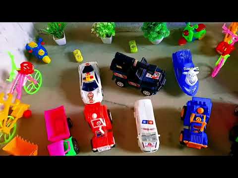 Police car, JCB Excavator, Construction Vehicles catch thief - Toy for kids #automobile #jcb #toys