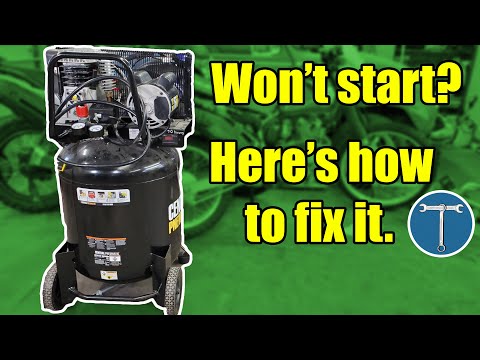 How to diagnose an air compressor that won’t start. Fixing a Harbor Freight compressor