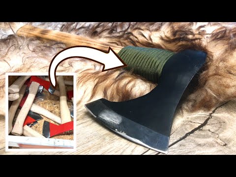 Wikinger Axt selber machen! Von 14€ Baumarkt-Axt zur Outdoor-Axt nach @FelixImmler  Teil 1