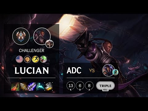 Lucian ADC vs Draven - NA Challenger Patch 10.8
