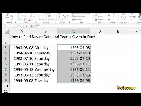 Excel Date to Day Name: TEXT & WEEKDAY Formulas Explained