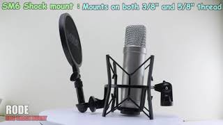 Video thumbnail for Rode SM6 vs Rode SMR shock mount by jbrothers00