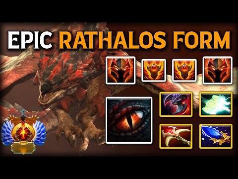 EPIC RATHALOS FORM Safelane Dragon Knight | Mjollnir + Daedalus Build 100% Become Large Dragon