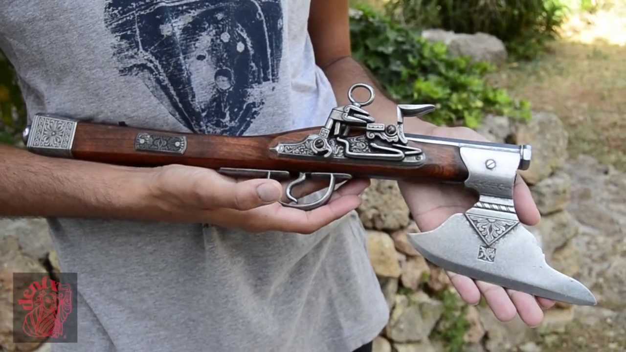 10 примеров оружия древности, которые вас удивят. Ружье-топор. Фото.