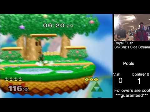 Royal Flush SSBM Pools - bonfire10 (Sheik) vs. Vish (C. Falcon)
