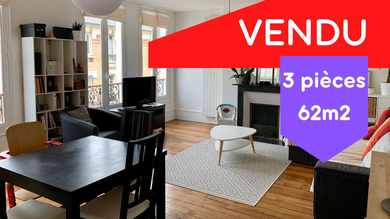 Watch video ?? VENDU appartement de 3 pièces 62,24m2 sur Charenton-le-Pont ?? VENDU appartement de 3 pièces 62,24m2 sur Charenton-le-Pont