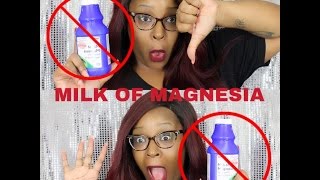 MILK OF MAGNESIA WARNING! PRIMERS, SPRAYS, LOTIONS FOR OILY SKIN