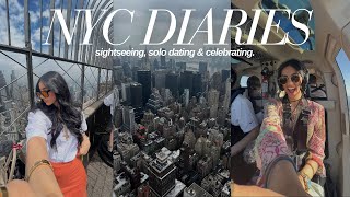NYC diaries pt2 | solo dates, sightseeing alone, celebrating 1 mil + new experiences