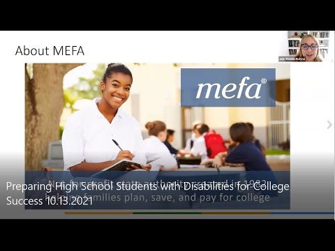 The MEFA Institute<sup>™</sup>: Preparing High School Students with Disabilities for College Success