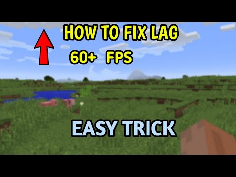 How to FIX LAG in Minecraft PE  #Shorts