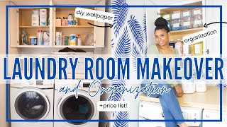 DIY LAUNDRY ROOM MAKEOVER + LAUNDRY ROOM ORGANIZATION