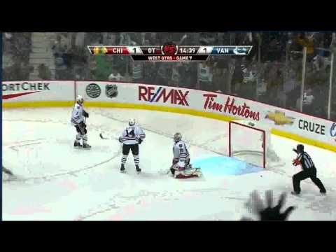 canucks game 7 2011  OT Burrows wins it!