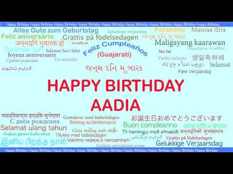 Aadia   Languages Idiomas - Happy Birthday