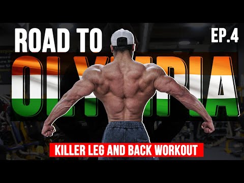 HIGH VOLUME BACK AND LEGS WORKOUT | Road To Olympia 2020 | Bhuwan Chauhan
