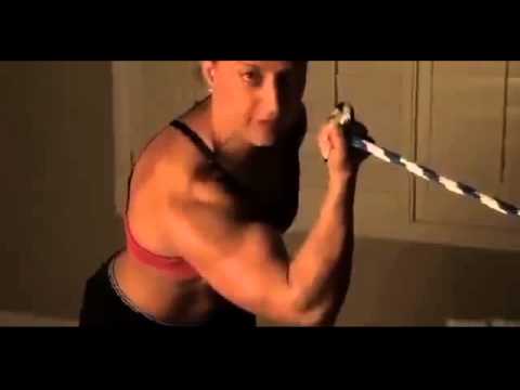 female bodybuilder's great biceps