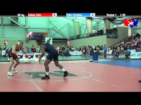 Cobey Fehr vs. Tyler Scotten at 2013 ASICS University Nationals - FS