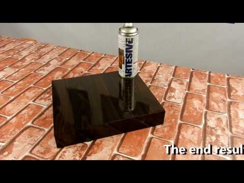 Artesive Easy Lak Instructions - Turns out the self-adhesive film from matt to glossy