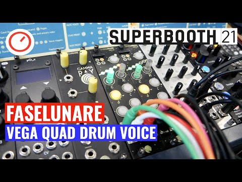 Superbooth 2021: Faselunare Vega Quad Drum Voice, Microcosmos & Soundmit Synth Show