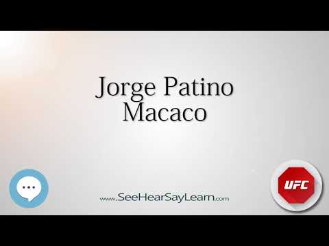 Jorge Patino   UFC Fighter's Nicknames 🔊
