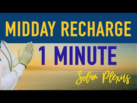 1 minute - Midday Recharge Guided Meditation for a Stress and Anxiety Reset - Health and Wellness