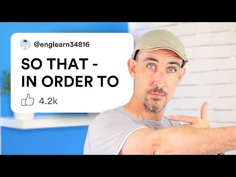 The Simple Difference Between IN ORDER TO, SO THAT and TO? 🤔 Easy English Grammar