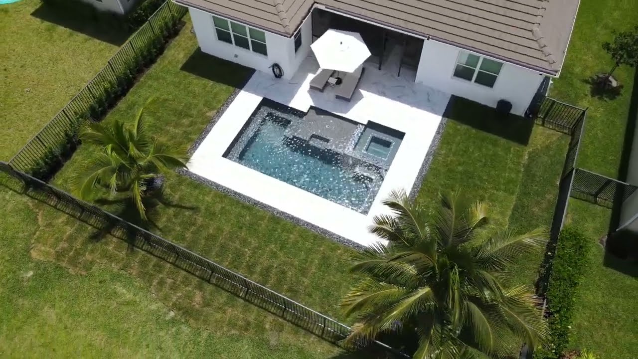 New Custom Leisure Pool with Therapy Spa in Westlake