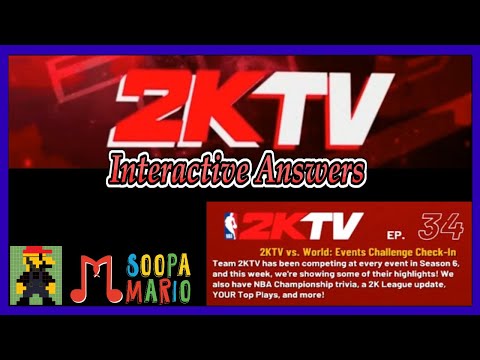 NBA 2K22 2KTV Interactive Answers Episode 34 (Current Gen)