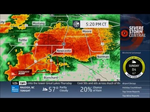 TWC May 6, 2015 Tornado outbreak coverage, 5:00PM-7:00PM