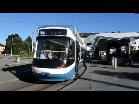 Destination  Tram Number 14 at Seebach   Zürich
