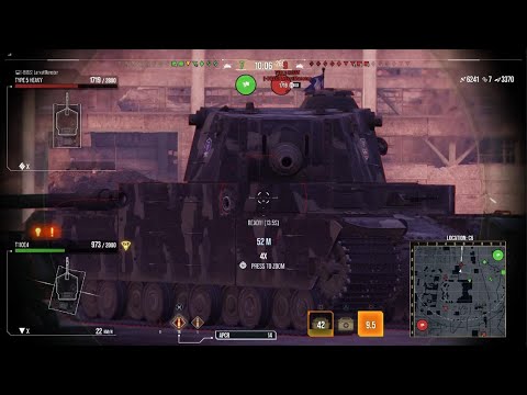 T110E4 9.8k Raw Damage - World of Tanks Console