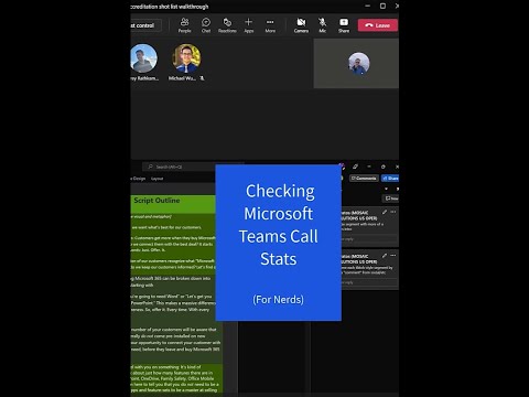 Checking Microsoft Teams Call Stats #shorts
