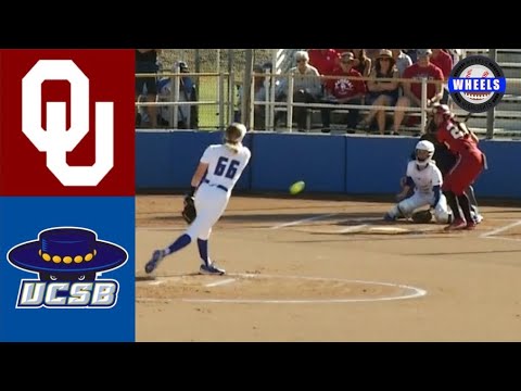 #1 Oklahoma vs UCSB Highlights (Perfect Game!) | 2022 College Softball Highlights