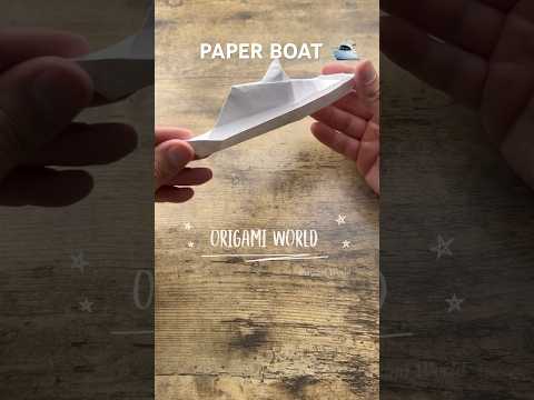 ORIGAMI FLOATING PAPER BOAT EASY TUTORIAL | DIY ORIGAMI BOAT FLOAT STEP BY STEP | PAPER BOAT FOLDING