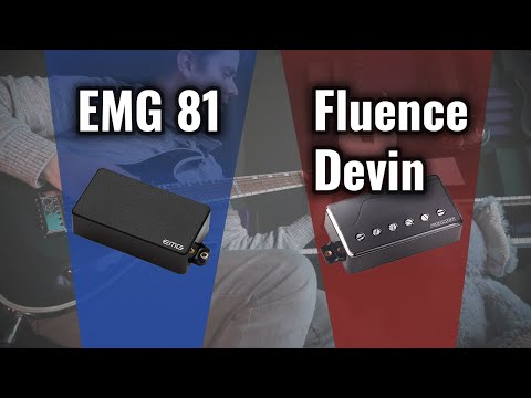 EMG 81 battles Fishman Fluence Modern Alnico \\ Comparison of active guitar pickups (METAL)