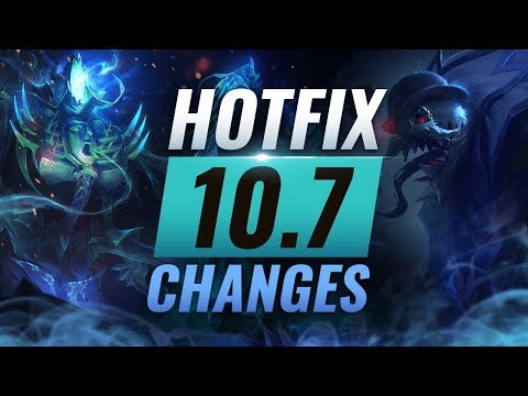 MASSIVE HOTFIX CHANGES: Fiddlesticks EMERGENCY Buffs in Patch 10.7 - League of Legends Season 10