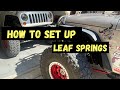 LEAF SPRING SUSPENSION Project Maple Leaf Jeep Build No 14