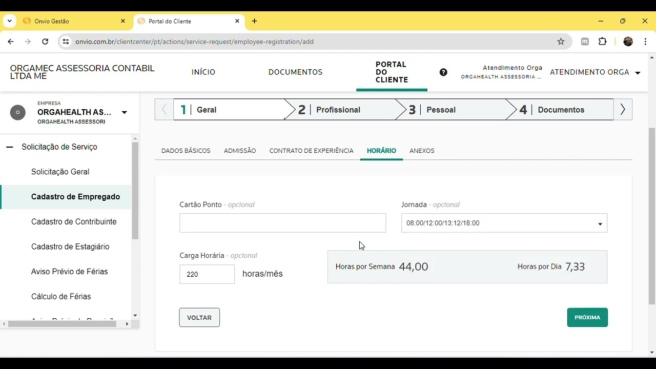 MATERIAL ADMISSAO   PORTAL ONVIO