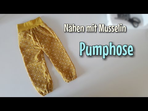 Pumphose aus Musselin - Nähanleitung für Anfänger- OHNE Schnittmuster - Nähtinchen