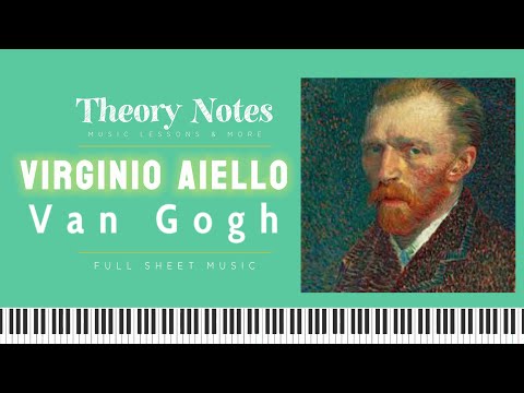 Van Gogh Intermediate Piano Tutorial by Virginio Aiello with Full Sheet Music