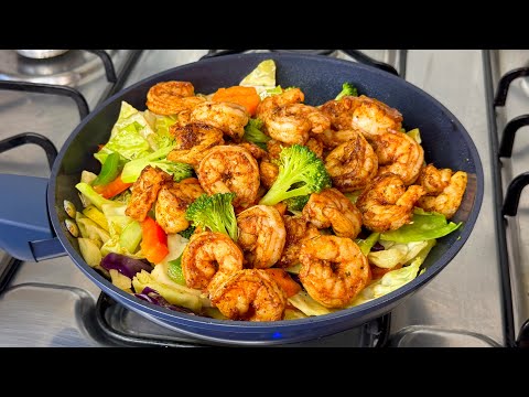 Shrimp & Vegetable Stir Fry (Ready in 5 Minutes)