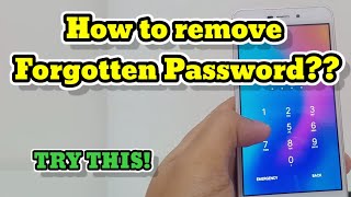 How to remove forgotten Password from your Android Device?