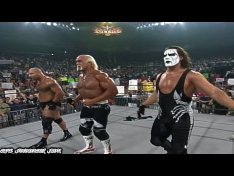 Sting & Goldberg saves Hulk Hogan from Kevin Nash,Rick Steiner & Sid Vicious:WCW Nitro August 9,1999