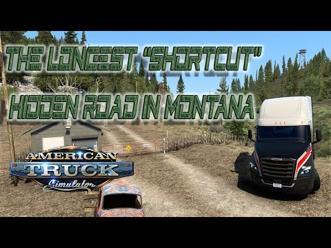 American truck Simulator - Montana DLC, The longest "shortcut" hidden road location.