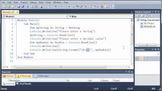 Visual Basic Tutorial - 21 - Formatting Strings