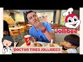 유튜브 다운로드 Doctor / Husband Tries: Jollibee Filipino Fast Food: Chicken Joy /Palabok/ PeachMango Pie! Mukbang!