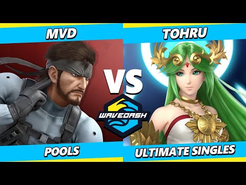 Wavedash 2023 - MVD (Snake) Vs. Tohru (Palutena) Smash Ultimate - SSBU